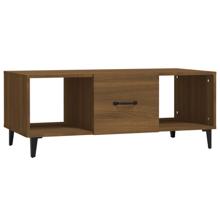 Tavolino da CaffÃ¨ Rovere Marrone 102x50x40 cm Legno Multistrato