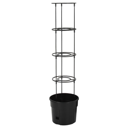 Vaso a Torre per Pomodori Antracite ÃƒËœ29,5x115 cm Polipropilene