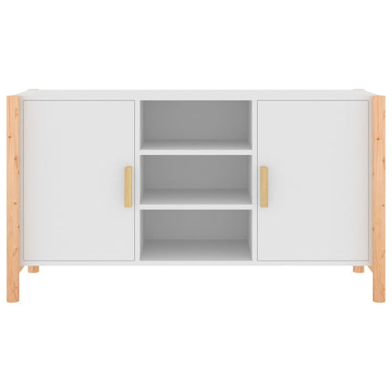 Credenza Bianca 107x38x60 cm in Legno Multistrato