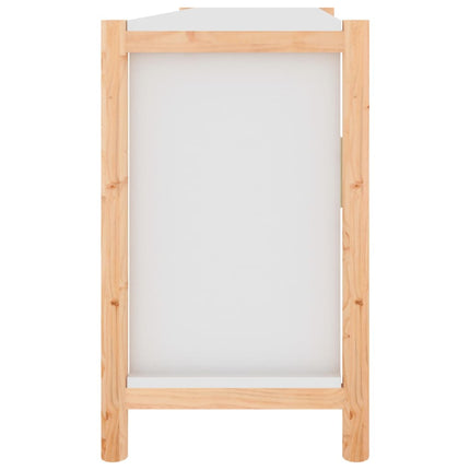 Credenza Bianca 107x38x60 cm in Legno Multistrato