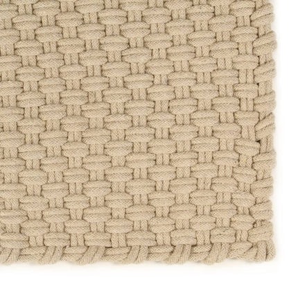 Tappeto Rettangolare Naturale 180x250 cm in Cotone