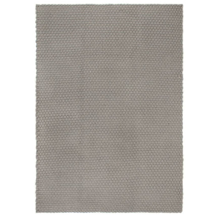 Tappeto Rettangolare Grigio 120x180 cm in Cotone