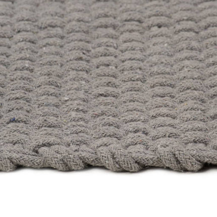 Tappeto Rettangolare Grigio 200x300 cm in Cotone
