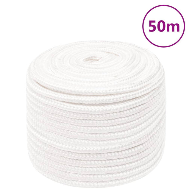 Corda per barca Completamente Bianca 12 mm 50 m in Polipropilene