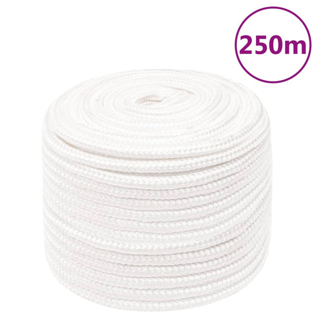 Corda per barca Completamente Bianca 12 mm 250 m in Polipropilene