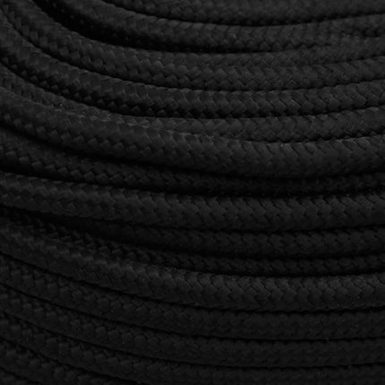 Corda da Lavoro Nera 6 mm 100 m in Poliestere