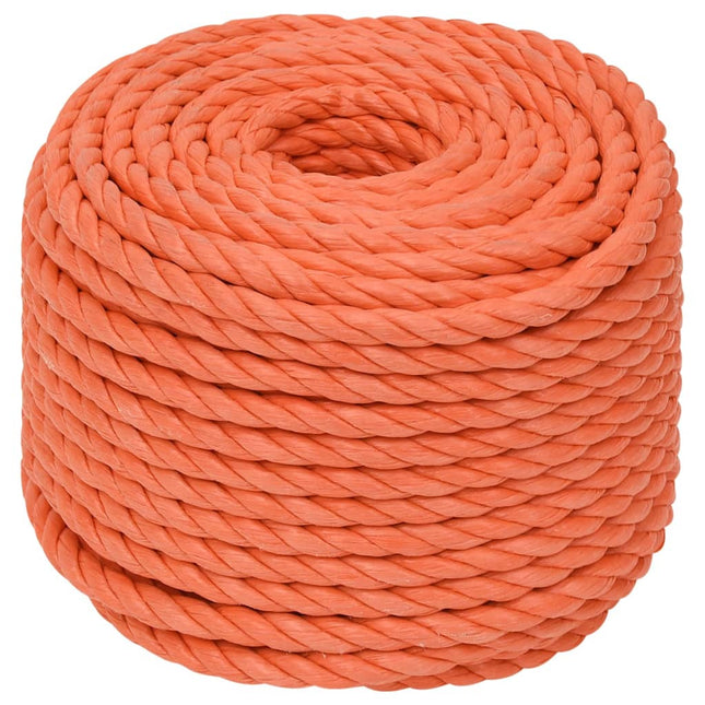 Corda da Lavoro Arancione 14 mm 25 m in Polipropilene