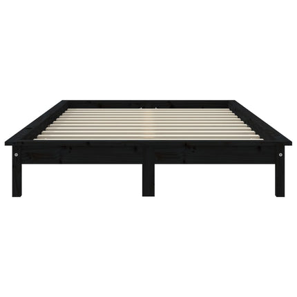Giroletto Nero 150x200 cm King in Legno Massello di Pino