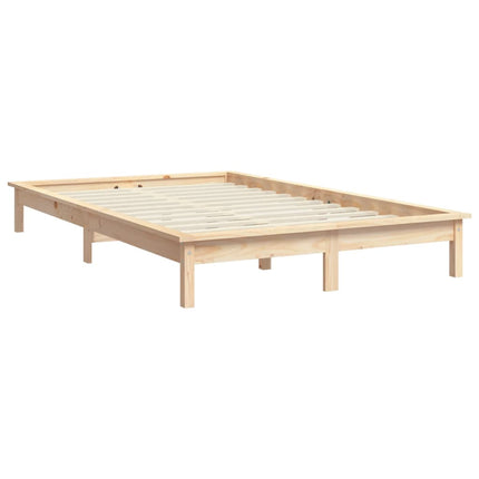Giroletto Nero 180x200 cm Super King in Legno Massello di Pino