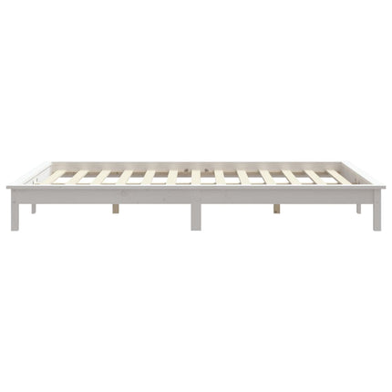 Giroletto Bianco 135x190 cm Double in Legno Massello di Pino
