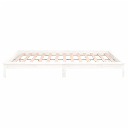 Giroletto con LED Bianco 120x200 cm in Legno Massello