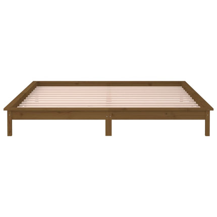 Giroletto con LED senza Materasso Ambra 200x200 Legno Massello