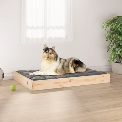 Cuccia per Cani 91,5x64x9 cm in Legno Massello di Pino