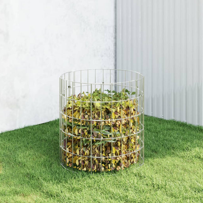 Compostiera da Giardino ÃƒÆ’Ã†â€™Ãƒâ€¹Ã…â€œ50x50 cm in Acciaio Zincato