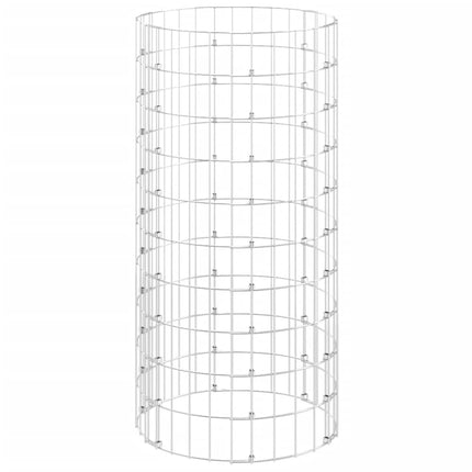 Compostiera da Giardino Ø50x100 cm in Acciaio Zincato