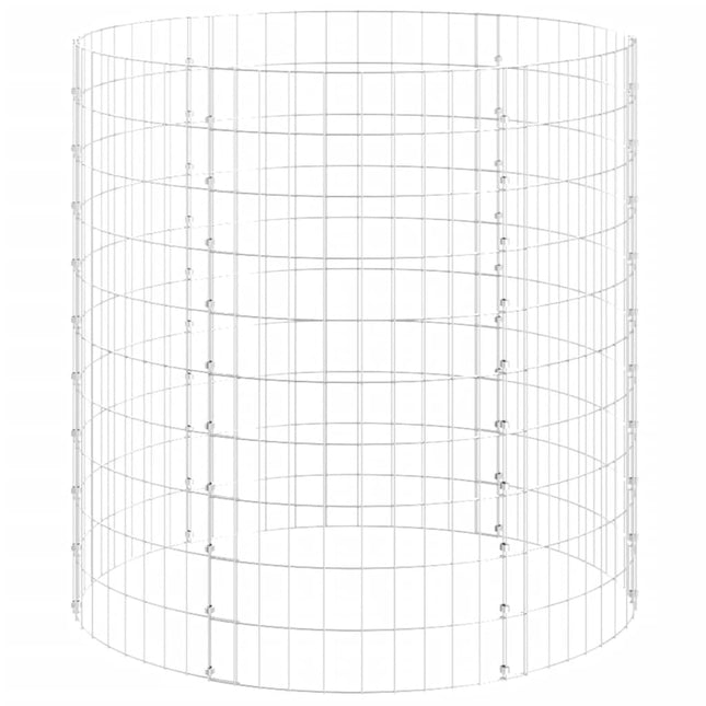 Compostiera da Giardino ÃƒËœ100x100 cm in Acciaio Zincato
