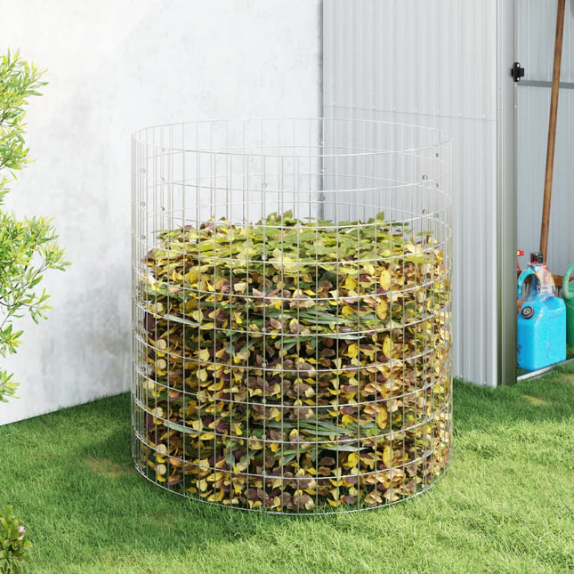 Compostiera da Giardino ÃƒËœ100x100 cm in Acciaio Zincato