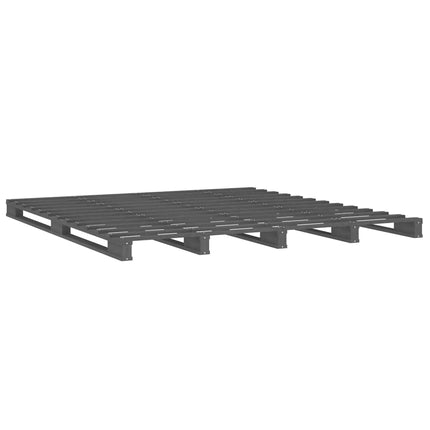 Letto a Pallet Grigio 120x190 cm Small Double Legno di Pino