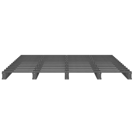 Letto a Pallet Grigio 120x190 cm Small Double Legno di Pino