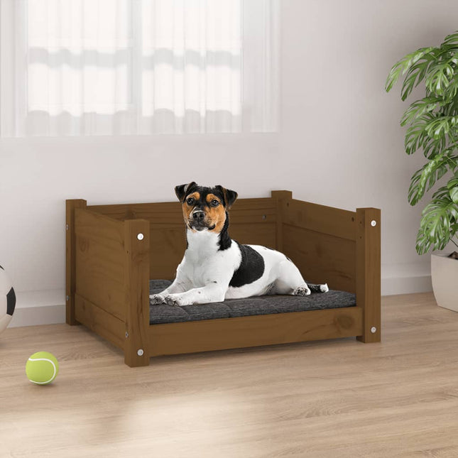 Cuccia per Cani Ambra 55,5x45,5x28 cm Legno Massello di Pino