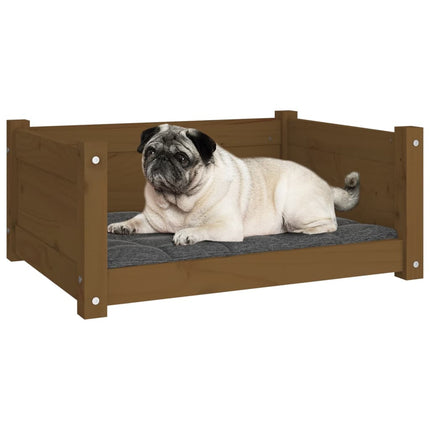 Cuccia per Cani ambra 65,5x50,5x28cm in Legno Massello di Pino