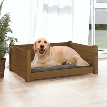 Cuccia per Cani Ambra 75,5x55,5x28cm in Legno Massello di Pino