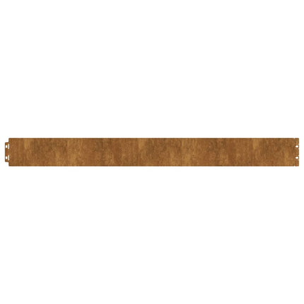Bordure per Prato 50 pz 10x103 cm Flessibili in Acciaio Corten