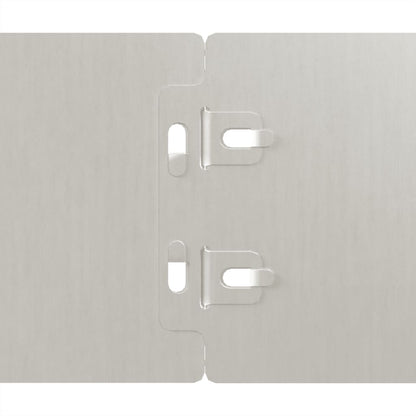 Bordure per Prato 50 pz 10x103 cm Flessibili in Acciaio Corten