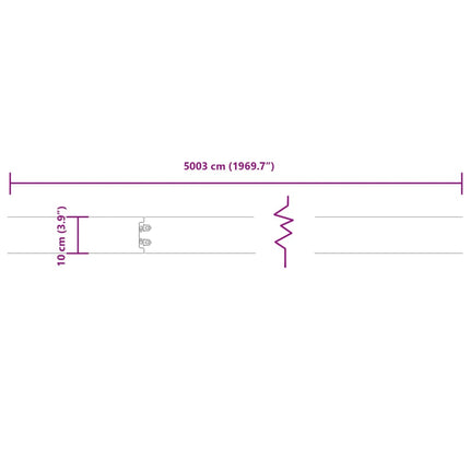Bordure per Prato 50 pz 10x103 cm Flessibili in Acciaio Corten