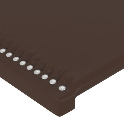 Testiera 2 pz Marrone 90x5x78/88 cm in Similpelle