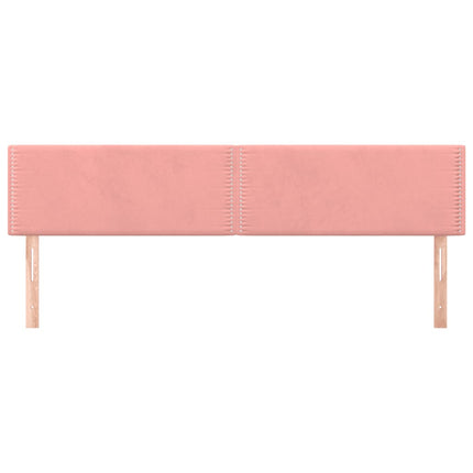 Testiera 2 pz Rosa 90x5x78/88 cm in Velluto