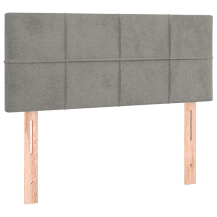 Testiera Grigio Chiaro 80x5x78/88 cm in Velluto
