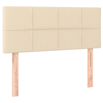Testiera Crema 90x5x78/88 cm in Tessuto