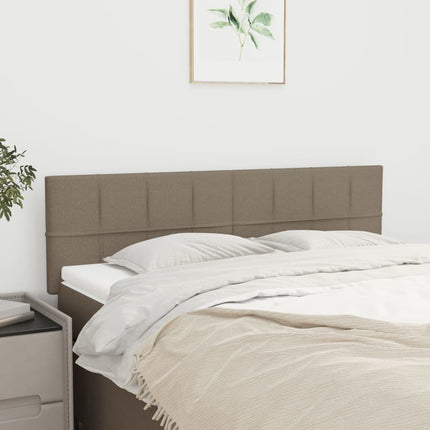 Testiere 2 pz Tortora 72x5x78/88 cm in Tessuto