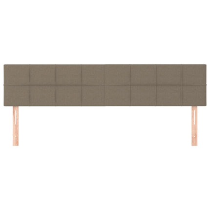 Testiera 2 pz Tortora 80x5x78/88 cm in Tessuto