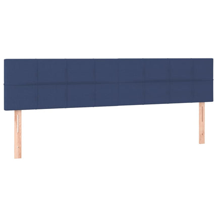 Testiera 2 pz Blu 100x5x78/88 cm in Tessuto