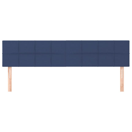 Testiera 2 pz Blu 100x5x78/88 cm in Tessuto