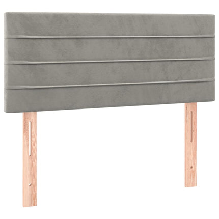 Testiera Grigio Chiaro 80x5x78/88 cm in Velluto