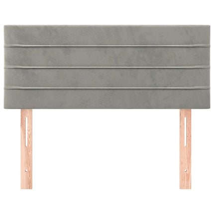 Testiera Grigio Chiaro 80x5x78/88 cm in Velluto