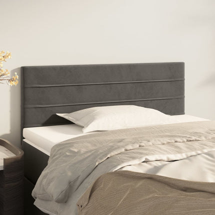 Testiera Grigio Scuro 100x5x78/88 cm in Velluto