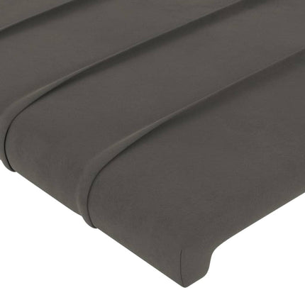 Testiere 2 pz Grigio Scuro 72x5x78/88 cm in Velluto
