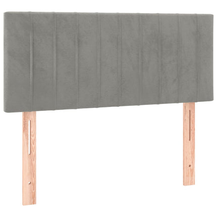 Testiera Grigio Chiaro 80x5x78/88 cm in Velluto