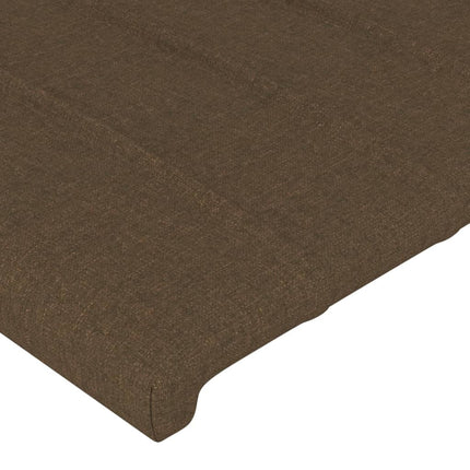 Testiera Marrone Scuro 90x5x78/88 cm in Tessuto