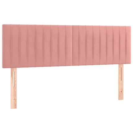 Testiere 2 pz Rosa 72x5x78/88 cm in Velluto