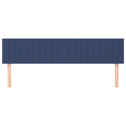 Testiera 2 pz Blu 100x5x78/88 cm in Tessuto