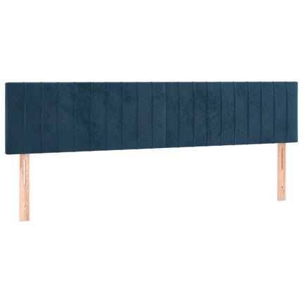 Testiere 2 pz Blu Scuro 100x5x78/88 cm in Velluto