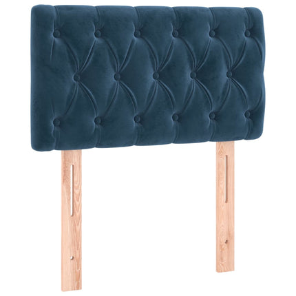 Testiera Blu Scuro 80x7x78/88 cm in Velluto