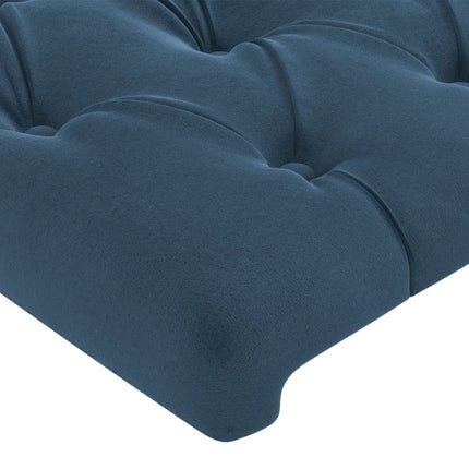 Testiera Blu Scuro 100x7x78/88 cm in Velluto