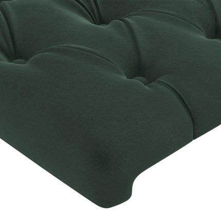 Testiere 2 pz Verde Scuro 72x7x78/88 cm in Velluto