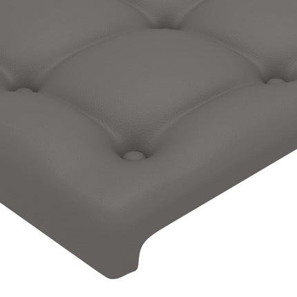 Testiera Grigio 100x5x78/88 cm in Similpelle